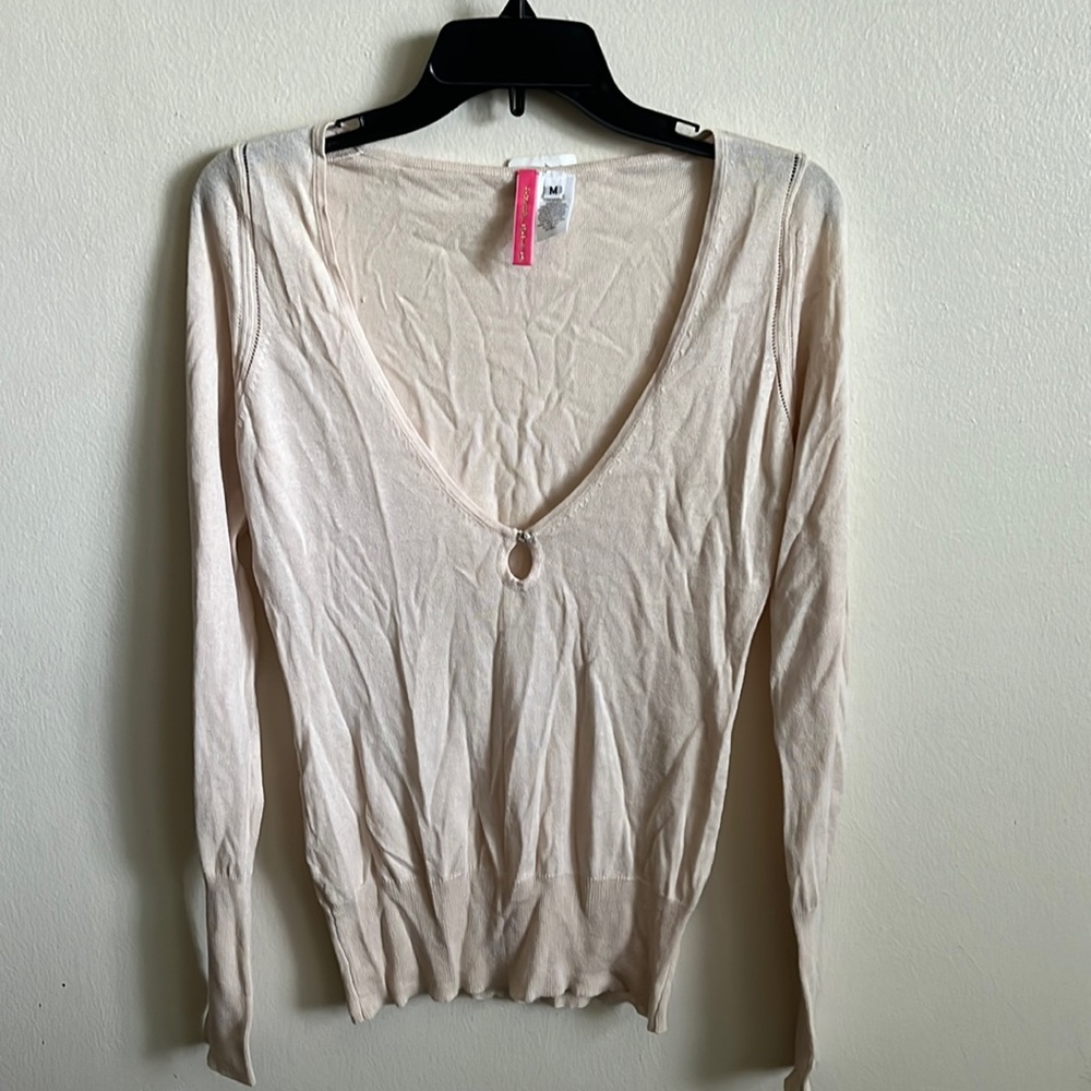 Charlotte brand v neck long sleeve sweater.